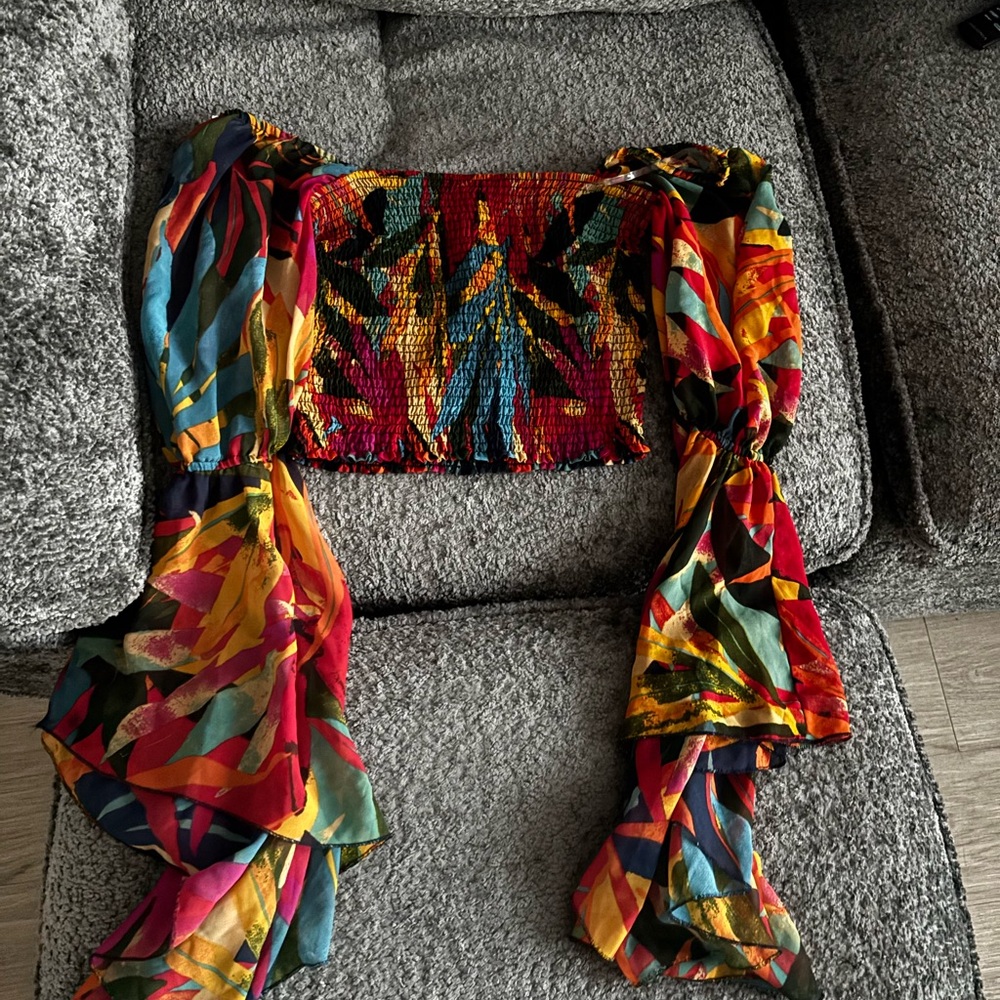 Colorful Abstract Blouse